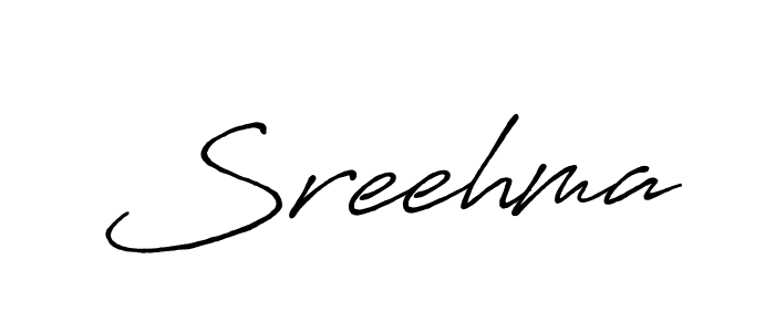 Create a beautiful signature design for name Sreehma. With this signature (Antro_Vectra_Bolder) fonts, you can make a handwritten signature for free. Sreehma signature style 7 images and pictures png