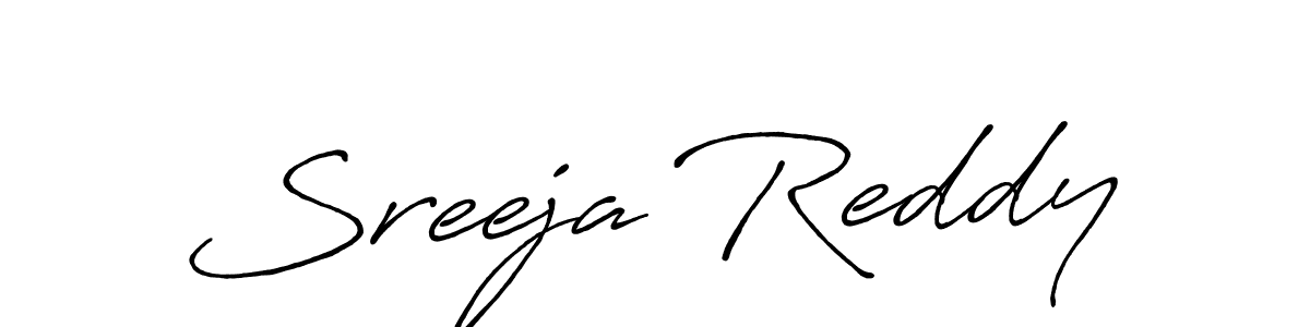 Design your own signature with our free online signature maker. With this signature software, you can create a handwritten (Antro_Vectra_Bolder) signature for name Sreeja Reddy. Sreeja Reddy signature style 7 images and pictures png