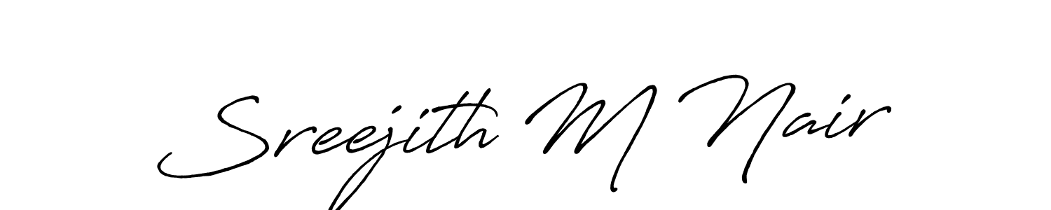 Make a beautiful signature design for name Sreejith M Nair. Use this online signature maker to create a handwritten signature for free. Sreejith M Nair signature style 7 images and pictures png