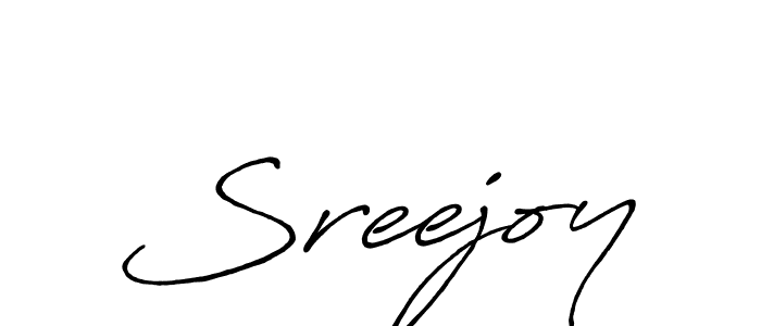 Make a beautiful signature design for name Sreejoy. With this signature (Antro_Vectra_Bolder) style, you can create a handwritten signature for free. Sreejoy signature style 7 images and pictures png