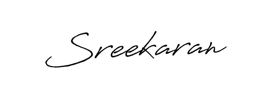 Make a beautiful signature design for name Sreekaran. With this signature (Antro_Vectra_Bolder) style, you can create a handwritten signature for free. Sreekaran signature style 7 images and pictures png
