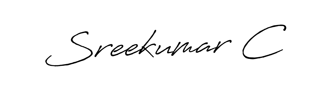 Create a beautiful signature design for name Sreekumar C. With this signature (Antro_Vectra_Bolder) fonts, you can make a handwritten signature for free. Sreekumar C signature style 7 images and pictures png