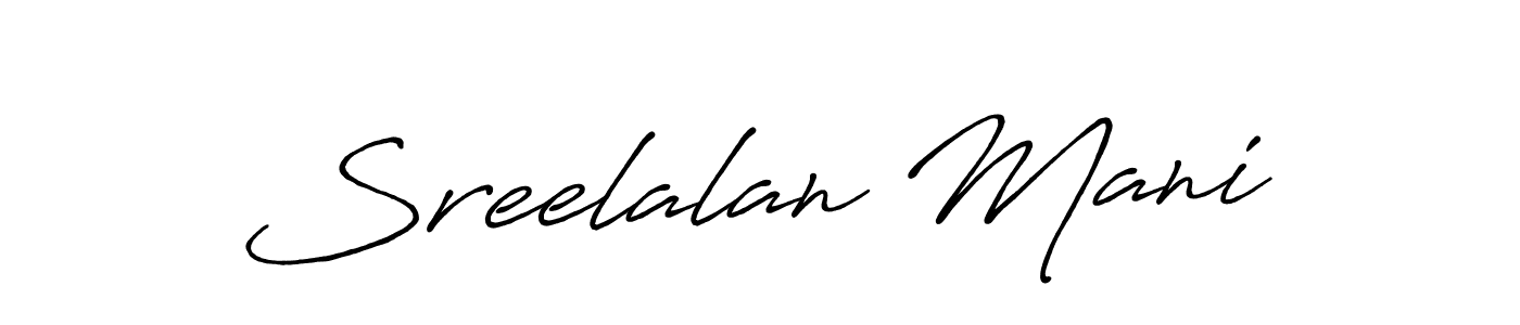 Here are the top 10 professional signature styles for the name Sreelalan Mani. These are the best autograph styles you can use for your name. Sreelalan Mani signature style 7 images and pictures png