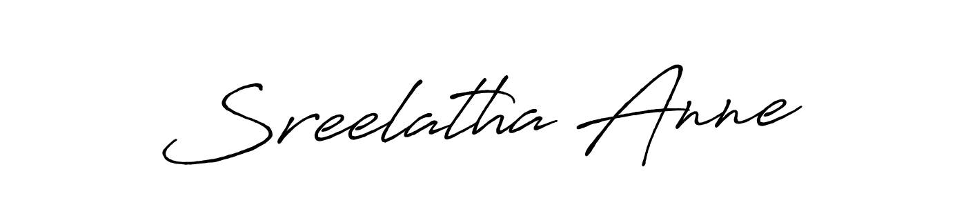 How to make Sreelatha Anne signature? Antro_Vectra_Bolder is a professional autograph style. Create handwritten signature for Sreelatha Anne name. Sreelatha Anne signature style 7 images and pictures png