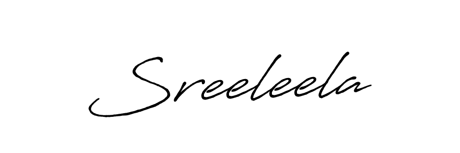 You should practise on your own different ways (Antro_Vectra_Bolder) to write your name (Sreeleela) in signature. don't let someone else do it for you. Sreeleela signature style 7 images and pictures png