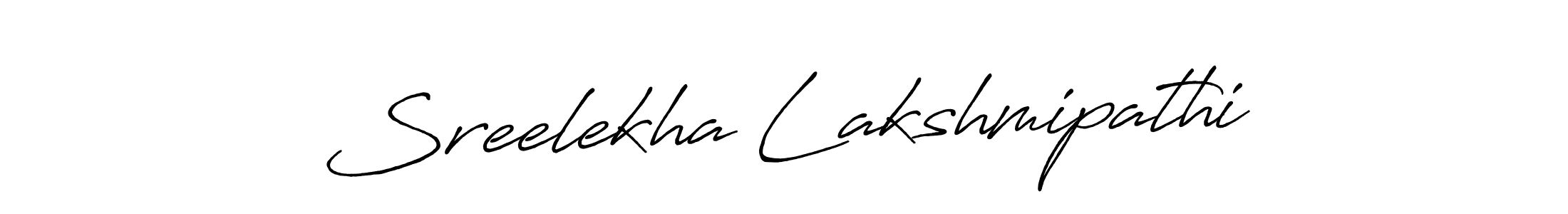 Sreelekha Lakshmipathi stylish signature style. Best Handwritten Sign (Antro_Vectra_Bolder) for my name. Handwritten Signature Collection Ideas for my name Sreelekha Lakshmipathi. Sreelekha Lakshmipathi signature style 7 images and pictures png