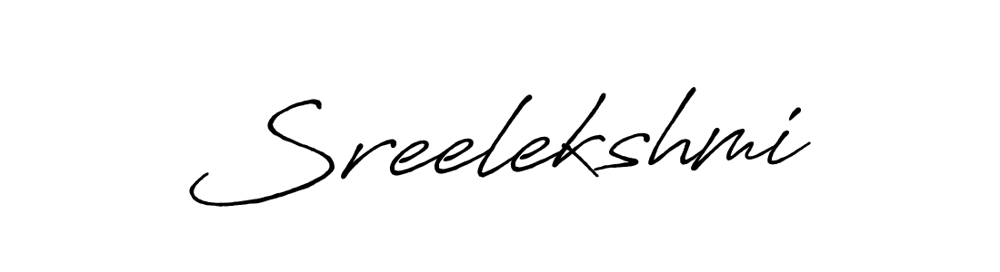 Sreelekshmi stylish signature style. Best Handwritten Sign (Antro_Vectra_Bolder) for my name. Handwritten Signature Collection Ideas for my name Sreelekshmi. Sreelekshmi signature style 7 images and pictures png