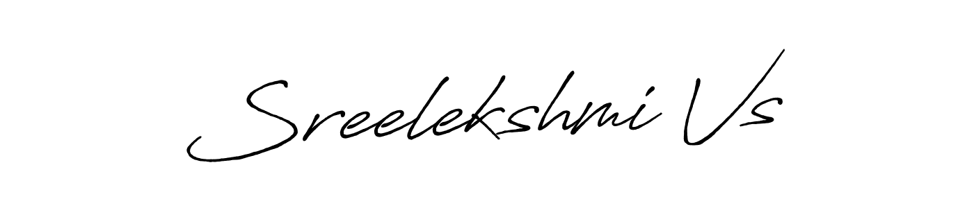 It looks lik you need a new signature style for name Sreelekshmi Vs. Design unique handwritten (Antro_Vectra_Bolder) signature with our free signature maker in just a few clicks. Sreelekshmi Vs signature style 7 images and pictures png