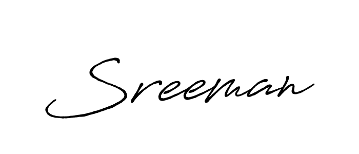 Similarly Antro_Vectra_Bolder is the best handwritten signature design. Signature creator online .You can use it as an online autograph creator for name Sreeman. Sreeman signature style 7 images and pictures png