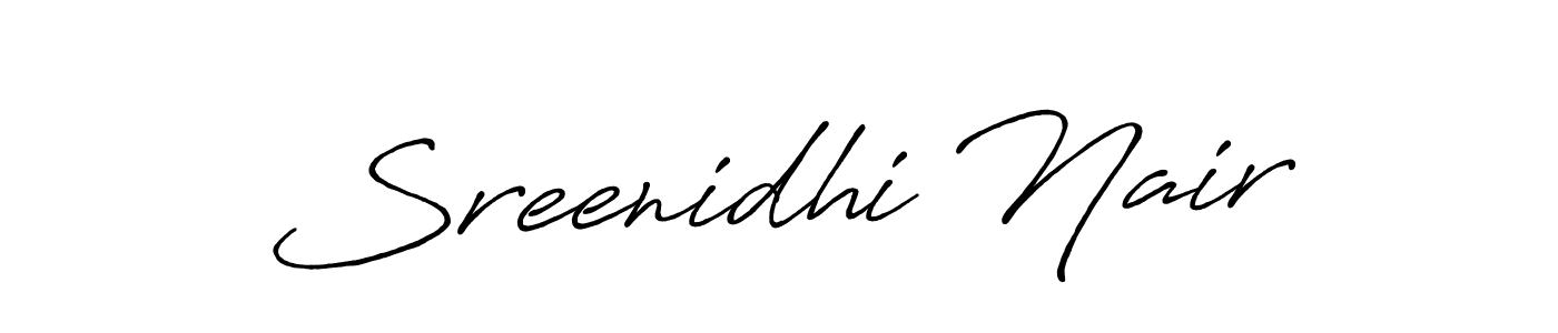 It looks lik you need a new signature style for name Sreenidhi Nair. Design unique handwritten (Antro_Vectra_Bolder) signature with our free signature maker in just a few clicks. Sreenidhi Nair signature style 7 images and pictures png