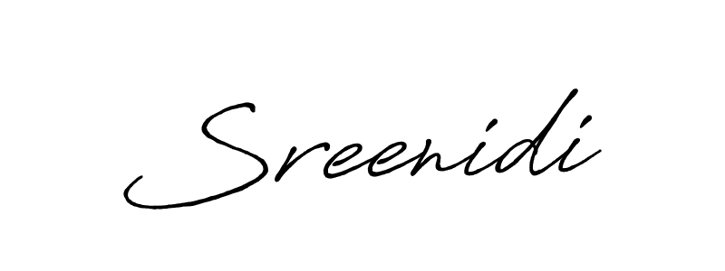 Design your own signature with our free online signature maker. With this signature software, you can create a handwritten (Antro_Vectra_Bolder) signature for name Sreenidi. Sreenidi signature style 7 images and pictures png