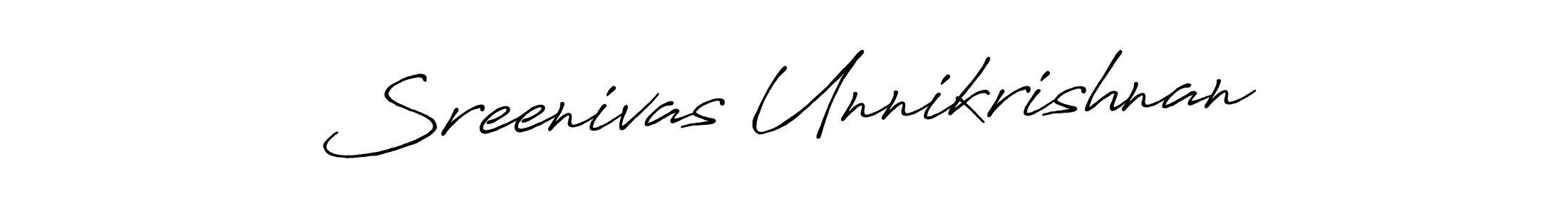 It looks lik you need a new signature style for name Sreenivas Unnikrishnan. Design unique handwritten (Antro_Vectra_Bolder) signature with our free signature maker in just a few clicks. Sreenivas Unnikrishnan signature style 7 images and pictures png
