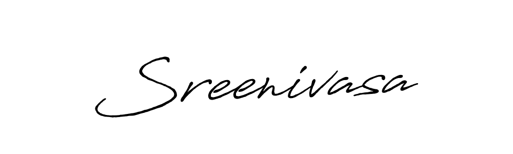 Make a beautiful signature design for name Sreenivasa. With this signature (Antro_Vectra_Bolder) style, you can create a handwritten signature for free. Sreenivasa signature style 7 images and pictures png