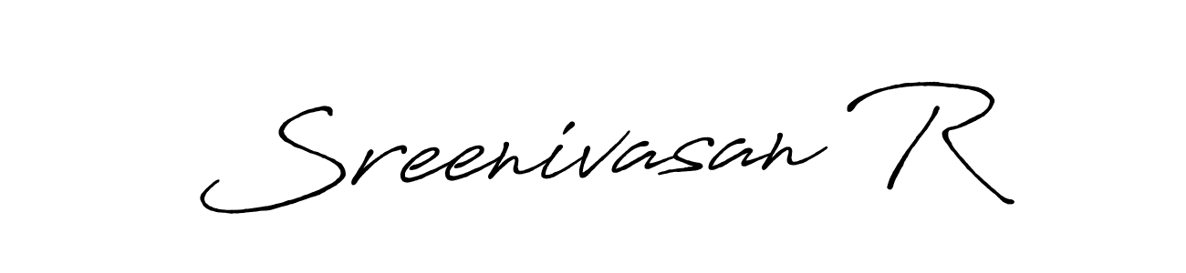 Here are the top 10 professional signature styles for the name Sreenivasan R. These are the best autograph styles you can use for your name. Sreenivasan R signature style 7 images and pictures png