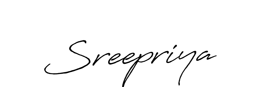 Make a short Sreepriya signature style. Manage your documents anywhere anytime using Antro_Vectra_Bolder. Create and add eSignatures, submit forms, share and send files easily. Sreepriya signature style 7 images and pictures png