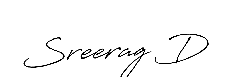 Design your own signature with our free online signature maker. With this signature software, you can create a handwritten (Antro_Vectra_Bolder) signature for name Sreerag D. Sreerag D signature style 7 images and pictures png