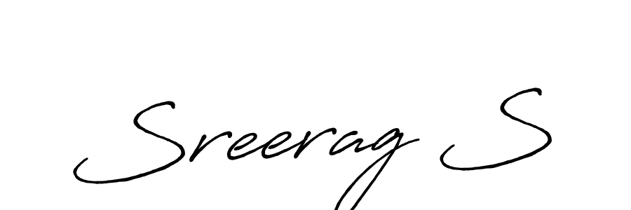 Make a short Sreerag S signature style. Manage your documents anywhere anytime using Antro_Vectra_Bolder. Create and add eSignatures, submit forms, share and send files easily. Sreerag S signature style 7 images and pictures png