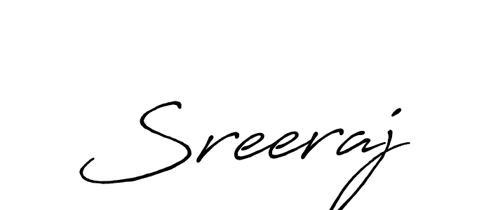 How to make Sreeraj signature? Antro_Vectra_Bolder is a professional autograph style. Create handwritten signature for Sreeraj name. Sreeraj signature style 7 images and pictures png