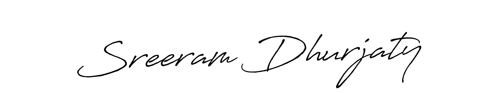 Antro_Vectra_Bolder is a professional signature style that is perfect for those who want to add a touch of class to their signature. It is also a great choice for those who want to make their signature more unique. Get Sreeram Dhurjaty name to fancy signature for free. Sreeram Dhurjaty signature style 7 images and pictures png
