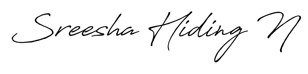 Antro_Vectra_Bolder is a professional signature style that is perfect for those who want to add a touch of class to their signature. Get Sreesha Hiding N name fancy signature for free. Sreesha Hiding N signature style 7 images and pictures png