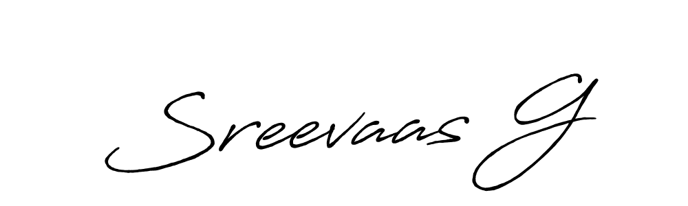 The best way (Antro_Vectra_Bolder) to make a short signature is to pick only two or three words in your name. The name Sreevaas G include a total of six letters. For converting this name. Sreevaas G signature style 7 images and pictures png