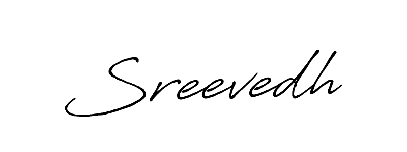 Sreevedh stylish signature style. Best Handwritten Sign (Antro_Vectra_Bolder) for my name. Handwritten Signature Collection Ideas for my name Sreevedh. Sreevedh signature style 7 images and pictures png