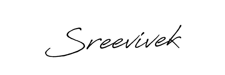 Also we have Sreevivek name is the best signature style. Create professional handwritten signature collection using Antro_Vectra_Bolder autograph style. Sreevivek signature style 7 images and pictures png