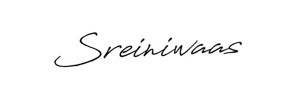 How to make Sreiniwaas name signature. Use Antro_Vectra_Bolder style for creating short signs online. This is the latest handwritten sign. Sreiniwaas signature style 7 images and pictures png