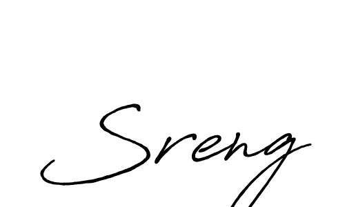 if you are searching for the best signature style for your name Sreng. so please give up your signature search. here we have designed multiple signature styles  using Antro_Vectra_Bolder. Sreng signature style 7 images and pictures png
