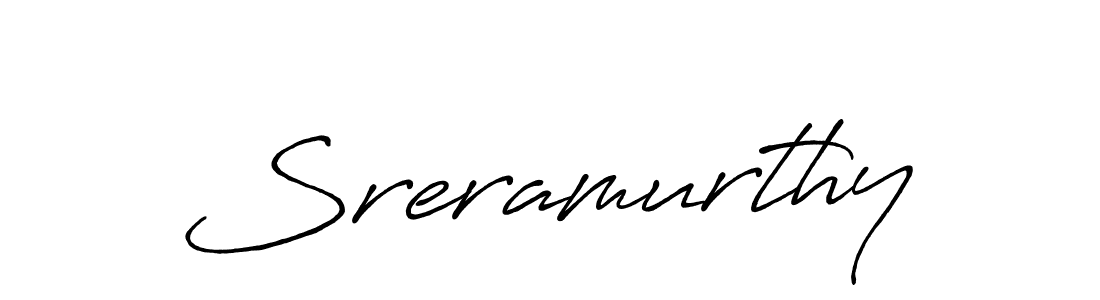 Sreramurthy stylish signature style. Best Handwritten Sign (Antro_Vectra_Bolder) for my name. Handwritten Signature Collection Ideas for my name Sreramurthy. Sreramurthy signature style 7 images and pictures png