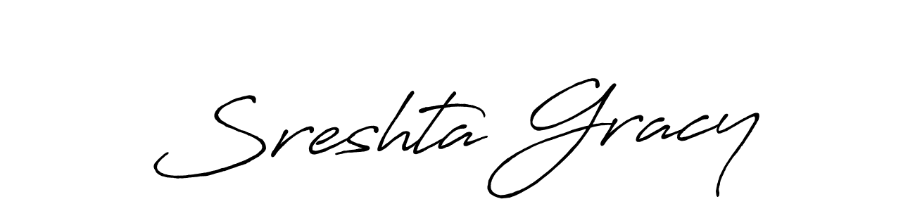 Also we have Sreshta Gracy name is the best signature style. Create professional handwritten signature collection using Antro_Vectra_Bolder autograph style. Sreshta Gracy signature style 7 images and pictures png