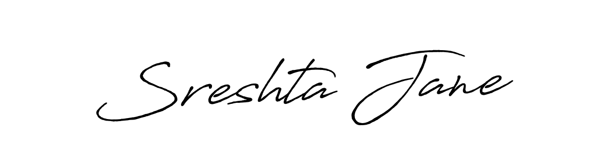 Make a beautiful signature design for name Sreshta Jane. Use this online signature maker to create a handwritten signature for free. Sreshta Jane signature style 7 images and pictures png