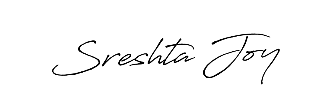 Use a signature maker to create a handwritten signature online. With this signature software, you can design (Antro_Vectra_Bolder) your own signature for name Sreshta Joy. Sreshta Joy signature style 7 images and pictures png