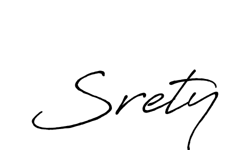 Srety stylish signature style. Best Handwritten Sign (Antro_Vectra_Bolder) for my name. Handwritten Signature Collection Ideas for my name Srety. Srety signature style 7 images and pictures png