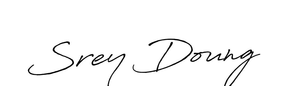 Make a beautiful signature design for name Srey Doung. With this signature (Antro_Vectra_Bolder) style, you can create a handwritten signature for free. Srey Doung signature style 7 images and pictures png