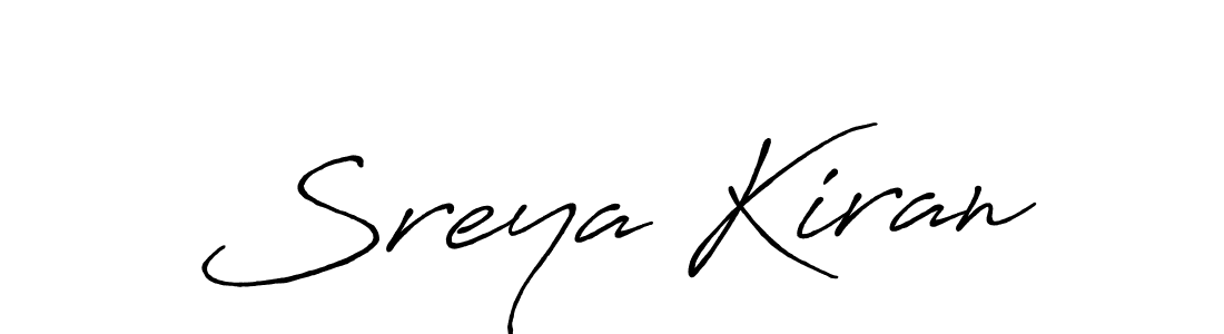 This is the best signature style for the Sreya Kiran name. Also you like these signature font (Antro_Vectra_Bolder). Mix name signature. Sreya Kiran signature style 7 images and pictures png