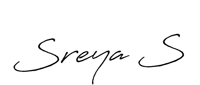 if you are searching for the best signature style for your name Sreya S. so please give up your signature search. here we have designed multiple signature styles  using Antro_Vectra_Bolder. Sreya S signature style 7 images and pictures png