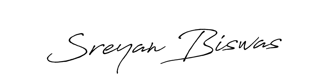 How to make Sreyan Biswas signature? Antro_Vectra_Bolder is a professional autograph style. Create handwritten signature for Sreyan Biswas name. Sreyan Biswas signature style 7 images and pictures png