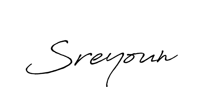 The best way (Antro_Vectra_Bolder) to make a short signature is to pick only two or three words in your name. The name Sreyoun include a total of six letters. For converting this name. Sreyoun signature style 7 images and pictures png