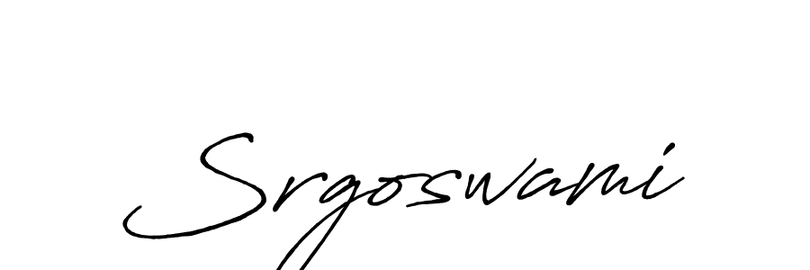 Use a signature maker to create a handwritten signature online. With this signature software, you can design (Antro_Vectra_Bolder) your own signature for name Srgoswami. Srgoswami signature style 7 images and pictures png