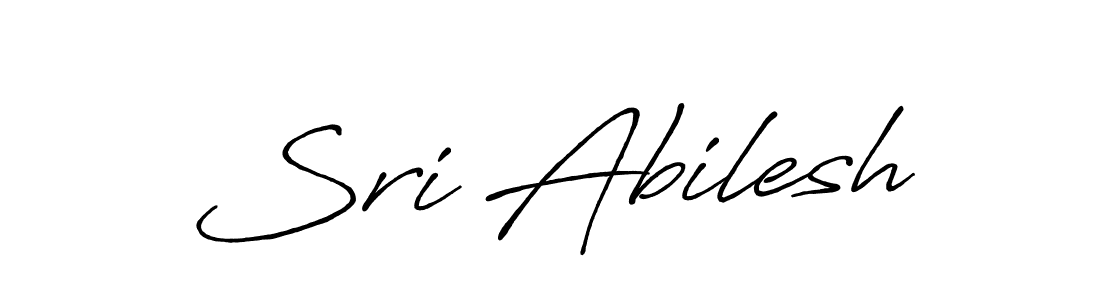 Make a beautiful signature design for name Sri Abilesh. With this signature (Antro_Vectra_Bolder) style, you can create a handwritten signature for free. Sri Abilesh signature style 7 images and pictures png