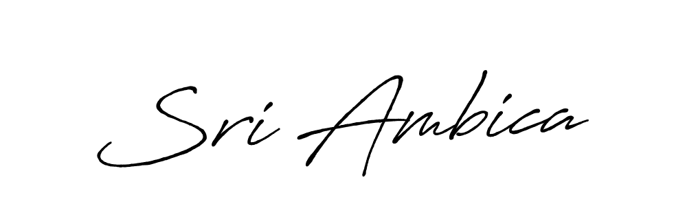 The best way (Antro_Vectra_Bolder) to make a short signature is to pick only two or three words in your name. The name Sri Ambica include a total of six letters. For converting this name. Sri Ambica signature style 7 images and pictures png
