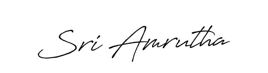 Antro_Vectra_Bolder is a professional signature style that is perfect for those who want to add a touch of class to their signature. It is also a great choice for those who want to make their signature more unique. Get Sri Amrutha name to fancy signature for free. Sri Amrutha signature style 7 images and pictures png