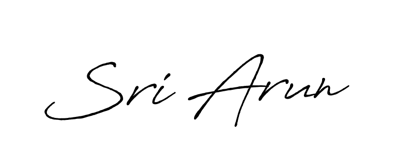 How to make Sri Arun signature? Antro_Vectra_Bolder is a professional autograph style. Create handwritten signature for Sri Arun name. Sri Arun signature style 7 images and pictures png