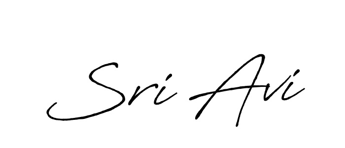 Sri Avi stylish signature style. Best Handwritten Sign (Antro_Vectra_Bolder) for my name. Handwritten Signature Collection Ideas for my name Sri Avi. Sri Avi signature style 7 images and pictures png