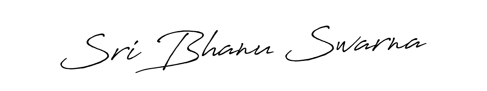 The best way (Antro_Vectra_Bolder) to make a short signature is to pick only two or three words in your name. The name Sri Bhanu Swarna include a total of six letters. For converting this name. Sri Bhanu Swarna signature style 7 images and pictures png