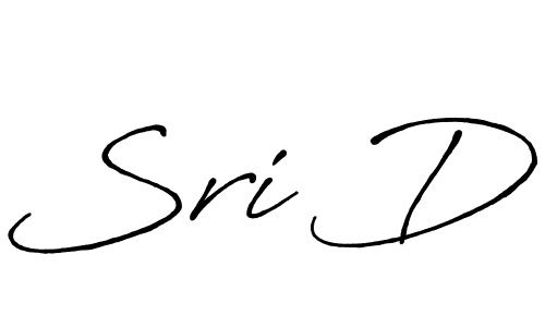 Sri D stylish signature style. Best Handwritten Sign (Antro_Vectra_Bolder) for my name. Handwritten Signature Collection Ideas for my name Sri D. Sri D signature style 7 images and pictures png