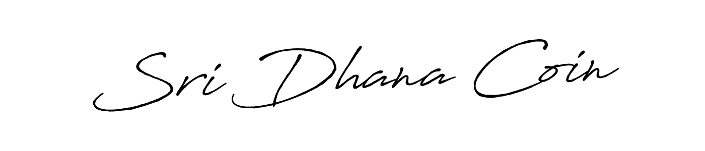 How to make Sri Dhana Coin name signature. Use Antro_Vectra_Bolder style for creating short signs online. This is the latest handwritten sign. Sri Dhana Coin signature style 7 images and pictures png