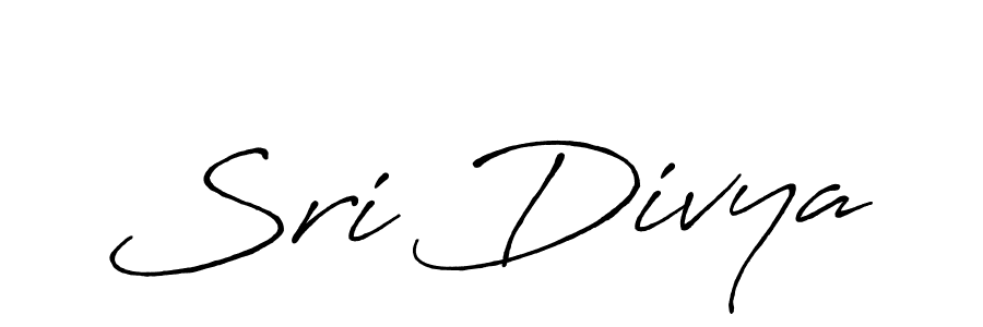 Create a beautiful signature design for name Sri Divya. With this signature (Antro_Vectra_Bolder) fonts, you can make a handwritten signature for free. Sri Divya signature style 7 images and pictures png