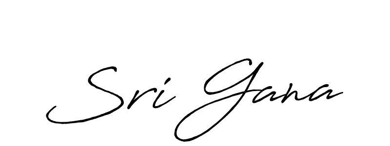 You should practise on your own different ways (Antro_Vectra_Bolder) to write your name (Sri Gana) in signature. don't let someone else do it for you. Sri Gana signature style 7 images and pictures png